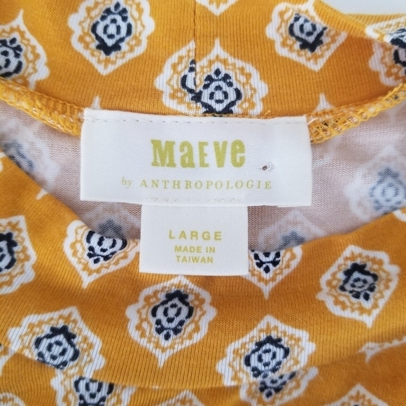 Anthropologie Maeve Palais Swing Dress Mock Neck Sleeveless w/ Pockets Size L - Picture 4 of 16